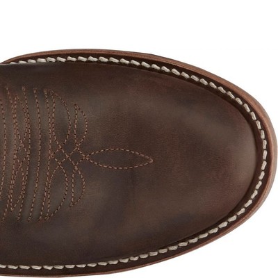 JUSTIN BOOTS JUSTIN MEN'S GR8017 WELLS 11" RICH MAHOGANY (BROWN) ROUND TOE WESTERN BOOTS