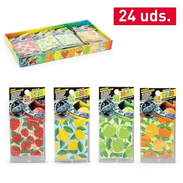 Set 24 Pezzi Profumatore Profumo Deodorante Interni Auto Fruttata Fragranza dfh