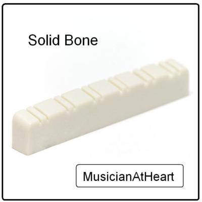 MusicianAtHeart REAL BONE NUT made for EPIPHONE 12 String Guitar - Pure Cowbone