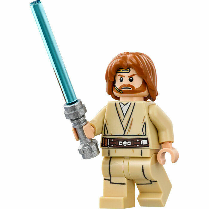 LEGO® Star Wars Minifigure Obi Wan Kenobi Headset Lightsaber From Set 75191