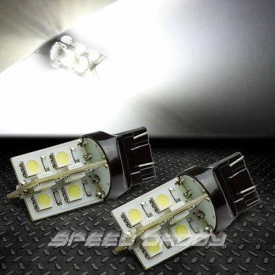 2X 7443 16 SMD 16SMD БЕЛЫЙ 5050 5055 СВЕТОДИОДНЫЙ УКАЗАТЕЛЬ ПОВОРОТА/АВАРИЙНАЯ ЛАМПА ЗАДНЕГО ФОНАРЯ 12 В