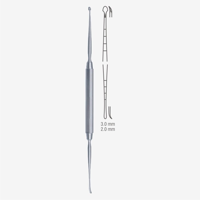 KANSTUL GIR7S トップ Cottle septum elevator, 8 1/2'' 20-149