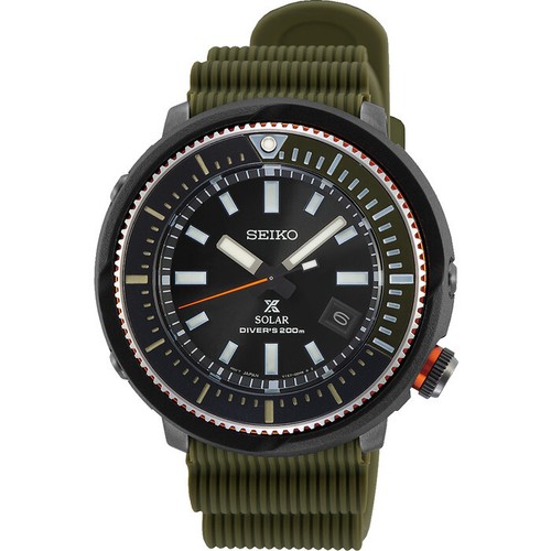 Pre-owned Seiko Prospex Sne547p1 Tuna Street Series Solar Men Watch Divers 200m Sne547
