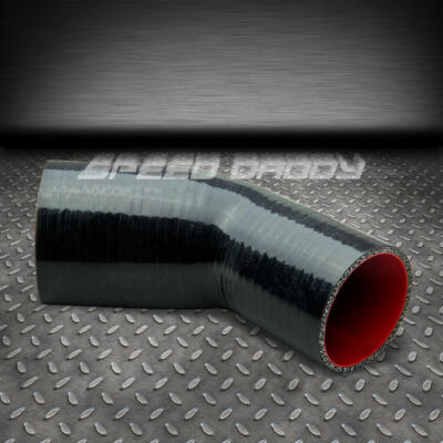 2,5-33-СЛОЙНЫЙ 45-ГРАДУСНЫЙ ШЛАНГ ДЛЯ ТУРБОНАДДУВА / ПРОМЕЖУТОЧНОГО ОХЛАДИТЕЛЯ / ВПУСКНОГО СИЛИКОНОВОГО РЕДУКТОРА ЧЕРНЫЙ