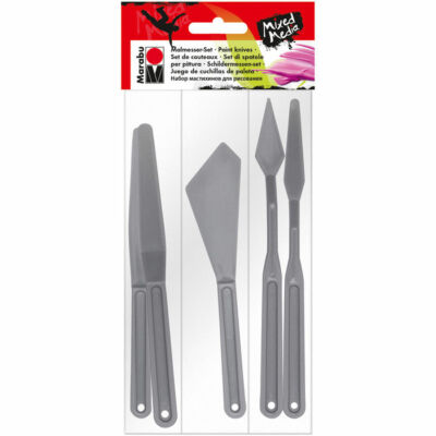 Marabu Mixed Media Malmesser-Set, 5-teilig, Strukturen für Öl- und Acrylfarben