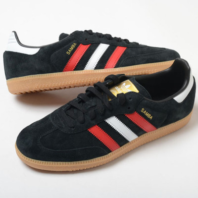 adidas Originals SAMBA OG Men's Size Shoes IG1824 001 Core Black Better Scarlet