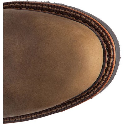 Pre-owned Justin Boots Justin Men's 440 Blueprint 8" Tan Electrical Hazard Lace-up Round Toe Work Boots In Tan Gaucho (tan)