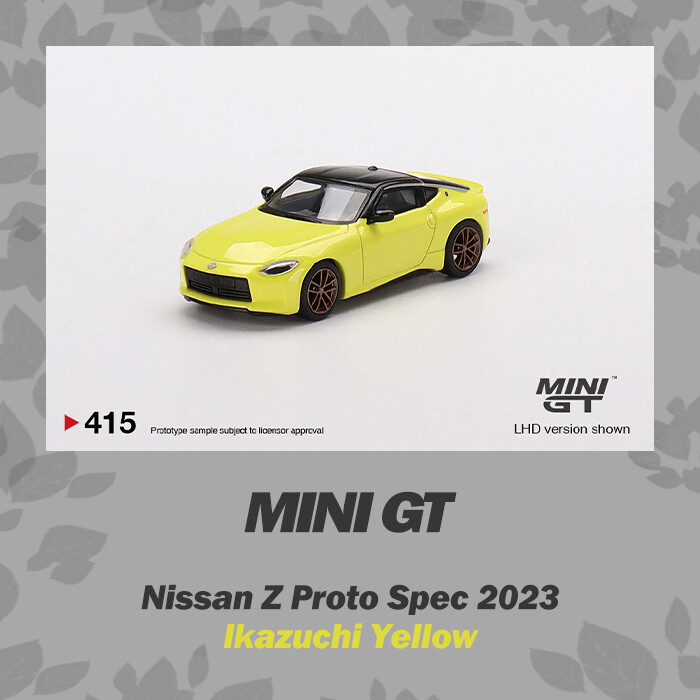 MINI GT 1:64 Nissan Z Proto Spec 2023 Ikazuchi Yellow LHD