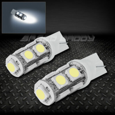 ПАРА 9SMD 9 5050 SMD СВЕТОДИОДНЫХ ЛАМП T10 W5W 194 360 БЕЛОГО ЦВЕТА С ВНУТРЕННИМ КУПОЛОМ И КЛИНОВИДНОЙ ЛАМПОЧКОЙ