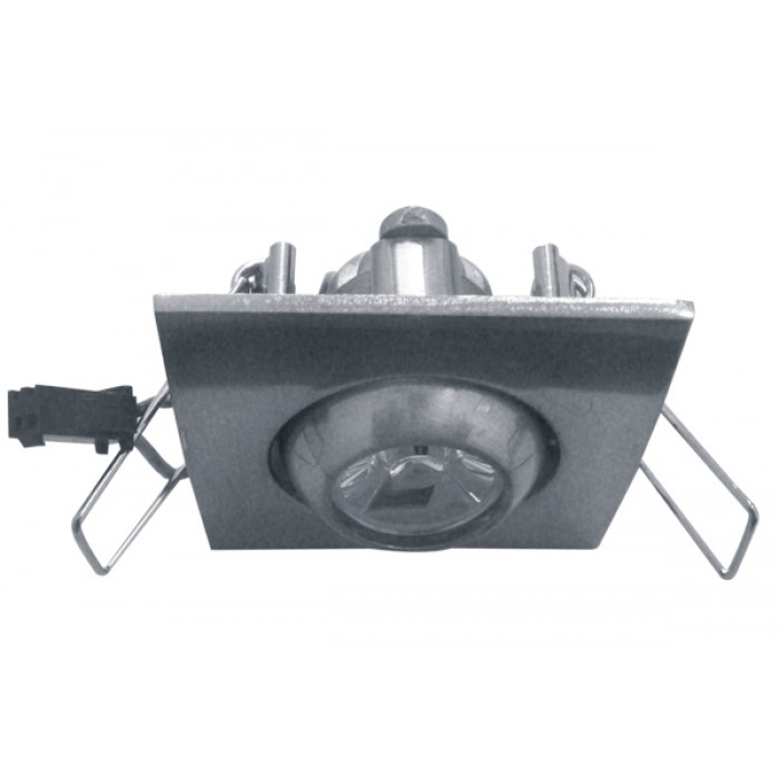 Faretto Ad Incasso A Led 1w Spot Orientabile Punto Luce Bianca Quadrato hsb