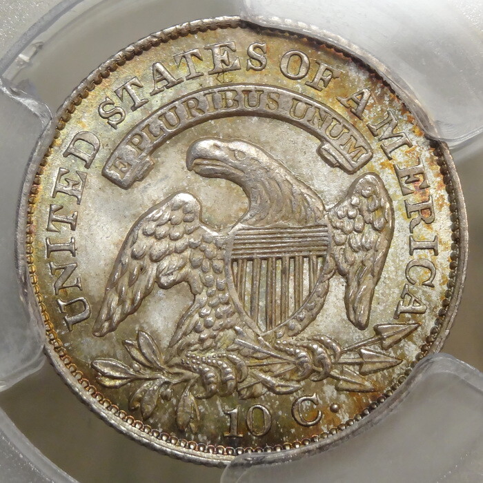 1831 Capped Bust Dime, JR-3, Original PCGS MS-64, Near Pop Top