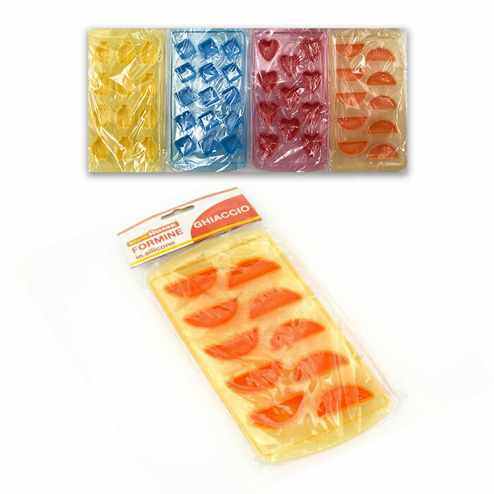 Vaschetta FormaGhiaccio Forme Cubetti Ghiaccio Colorate Silicone Fantasia idea