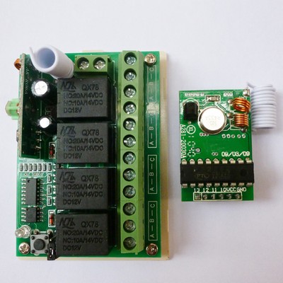 4 CH PT2262 Transmitter Control Relay Receiver Kits  for Arduno MCU Relay Switch