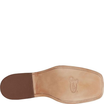 JUSTIN BOOTS JUSTIN MEN'S CJ2530 WITTMAN 11" BROWN SQUARE TOE PULL-ON WESTERN MID-CALF BOOTS