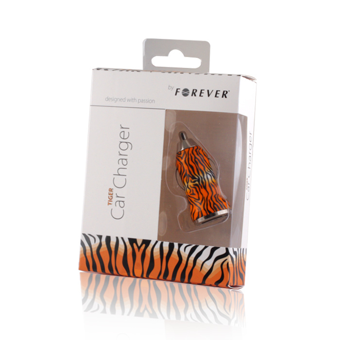 MINI ADATTATORE CARICABATTERIA AUTO CON USB 1000 MAH 12V 24V TIGRE TIGER