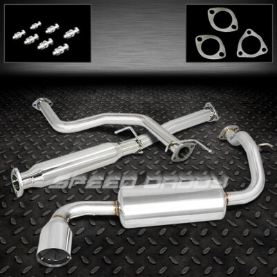 ГЛУШИТЕЛЬ ЗАДНЕГО ВЫХЛОПА CAT ИЗ НЕРЖАВЕЮЩЕЙ СТАЛИ С 4,5 НАКОНЕЧНИКАМИ ДЛЯ 88-91 CIVIC HATCHBACK D16 Si