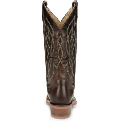 Pre-owned Justin Boots Justin Women's Cj4011 Mayberry 12" Umber (brown) Sq Toe Western Mid-calf Boots