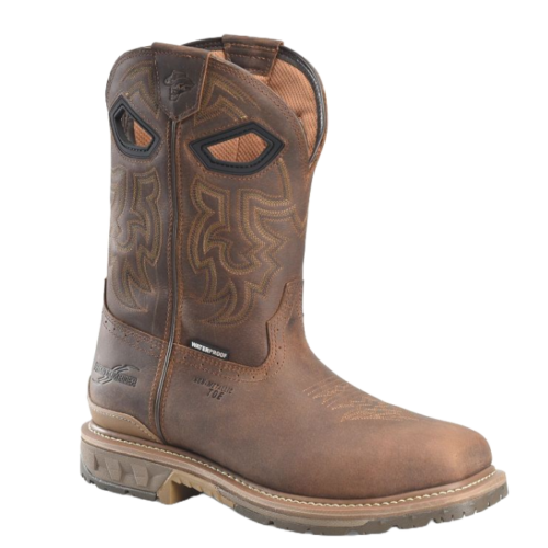 Pre-owned Double-h Boots Double H Men's Phantom Rider Stanton Composite Toe Work Boot Ph5010 In Brown