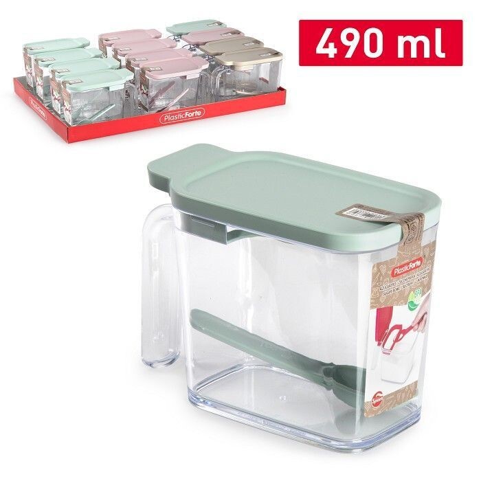 Set 12 Pezzi Contenitore Zucchero Zuccheriera Con Coperchio 490ml hmj