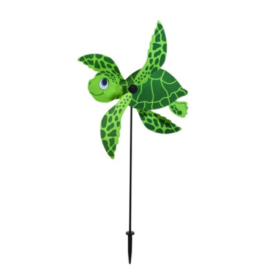 16''w BABY SEA TURTLE WhirliGig Ground Wind SPINNER garden décor, ITB-2554