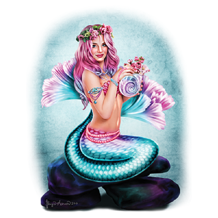MERMAID Pink Hair Shimmer   Tshirt    Sizes/Colors