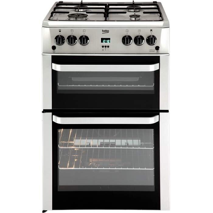  Beko  gas cooker  with double overs 60cm in Bridgend 