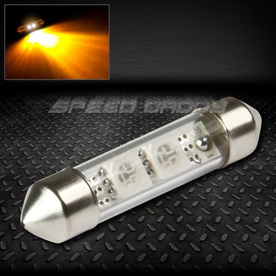 2 SMD 2SMD 11X39 ММ ЯНТАРНЫЙ 5050 5055 СВЕТОДИОДНЫЙ АВТОМОБИЛЬНЫЙ ВНУТРЕННИЙ КУПОЛ 12 В ЛАМПОЧКА НАКАЛИВАНИЯ