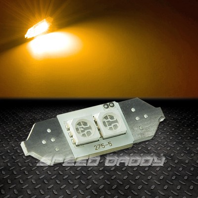 2 SMD 2SMD 31 ММ ЯНТАРНЫЙ 5050 5055 СВЕТОДИОДНЫЙ АВТОМОБИЛЬНЫЙ ВНУТРЕННИЙ КУПОЛ/КАРТОГРАФИЧЕСКАЯ ПАНЕЛЬ 12 В ЛАМПОЧКА