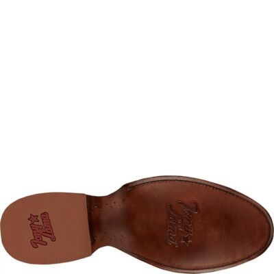 Pre-owned Tony Lama Men's Dr3038 Lenado 12" Tawny Round Toe Classic Western Boot In Tawny (brown)