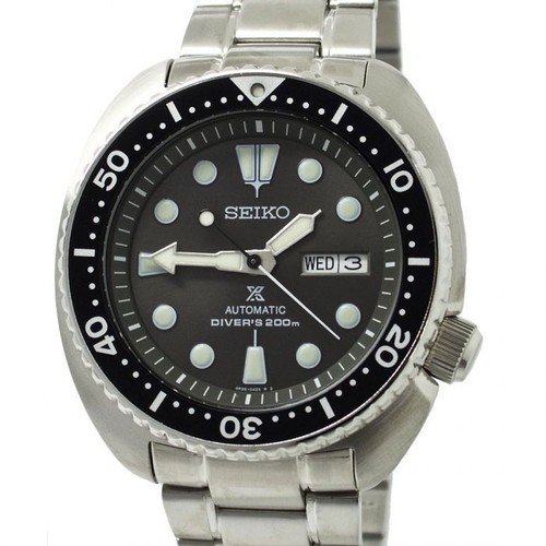 Pre-owned Seiko Prospex Sunburst Grey Dial Men's Mechanical Watch Srpf13k1 Us4