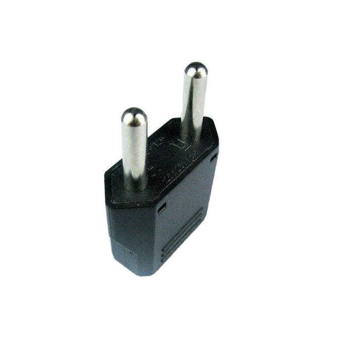 Round Pin 5mm Plug Adapter 12PK American To European Style For Type C Outlet