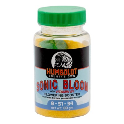 Humboldt County's Own Sonic Bloom W/Vits 100 gram BOOSTS OIL & FRAGRANCE