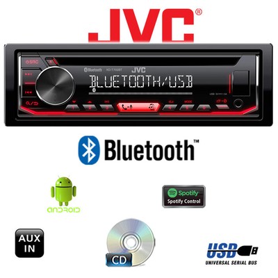 JVC KD-T702BT Radio - Bluetooth | Spotify | MP3 | USB | Android | CD Autoradio