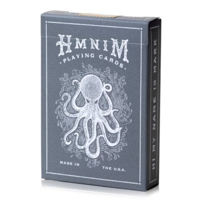 BRAND NEW HMNIM (Hi My Name Is Mark) Playing Cards Slate Gray Sealed! Dan & Dave