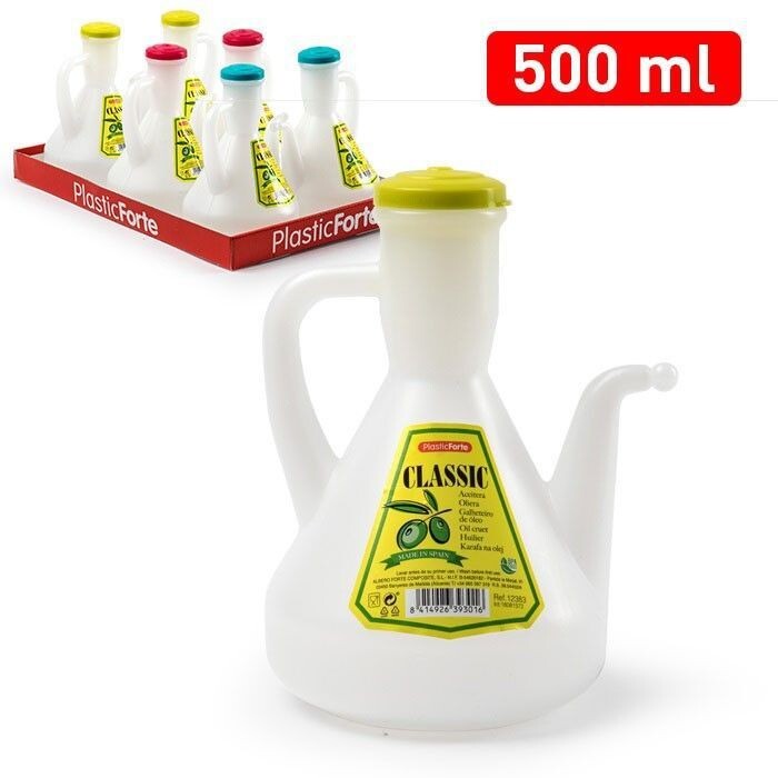 Set 6 Pezzi Oliera Con Manico In Plastica Colorata 500ml hmj