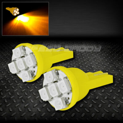 ПАРА 5SMD 5 3020 SMD СВЕТОДИОДНЫХ ЛАМП T10 W5W 194 360 ЯНТАРНОГО ЦВЕТА С ВНУТРЕННИМ КУПОЛОМ И КЛИНОВИДНОЙ ЛАМПОЧКОЙ