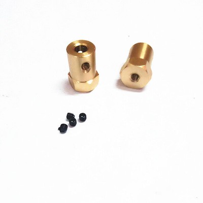 2/3/4/5/6/7/8mm Brass Wheel Coupler Connector Hexagon Coupling For DIY Smart Car