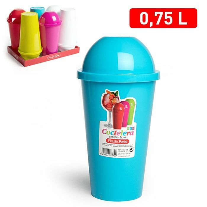 Set 6 Pezzi Shaker In Plastica Colorata 750ml hmj