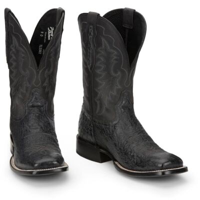 Pre-owned Tony Lama Men's Tl5382 Rancho 11" Charcoal Square Toe Western Boot In Charcoal (grey)