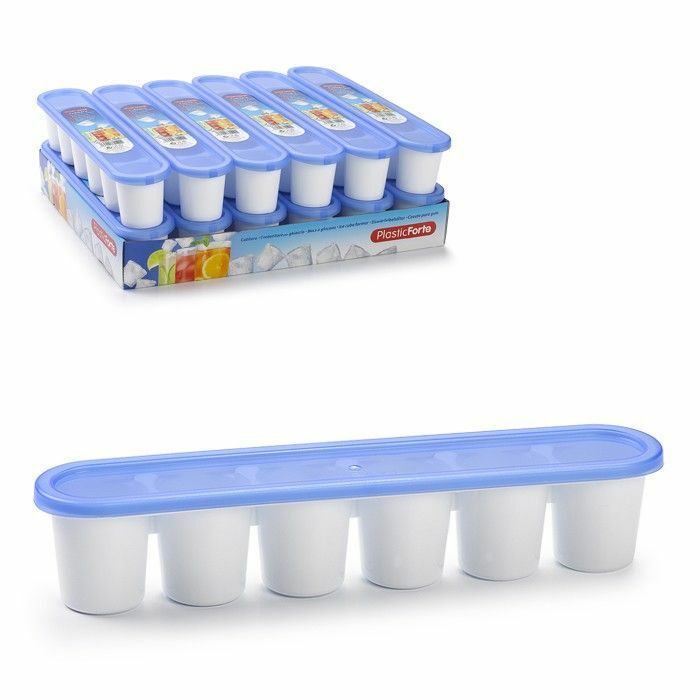 Set 12 Vaschette Formaghiaccio Stampi Forma Ghiaccio 6 Cubetti Grandi hmj