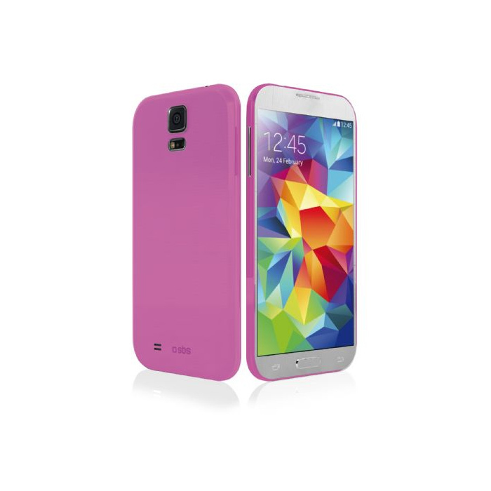 SBS AERO CUSTODIA CASE per SAMSUNG SM G900 GT i9600 GALAXY S5 ROSA