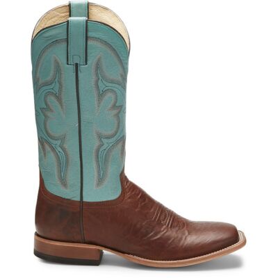 Pre-owned Tony Lama Men's Tl3002 Sealy 13" Brown Square Toe Stockman Heel Western Boots In Honey (brown)
