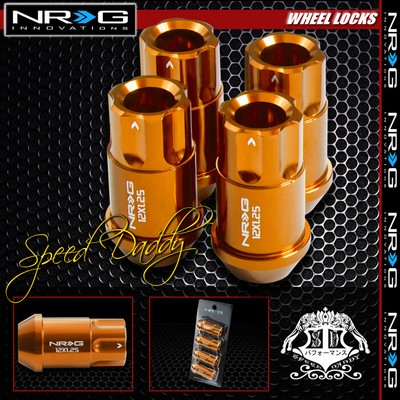 ДЛЯ SUBARU IMPREZA/240SX РОЗОВОЕ ЗОЛОТО 4 X NRG M12X1.25 1,75 СТОПОРНАЯ ГАЙКА