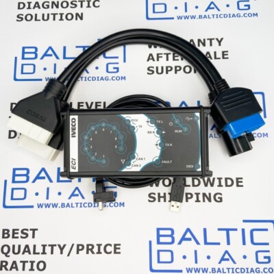 IVECO/FPT ELTRAC DIAGNOSTIC TOOL SCANNER INTERFACE AND CABLES ONLY UPS DELIVERY