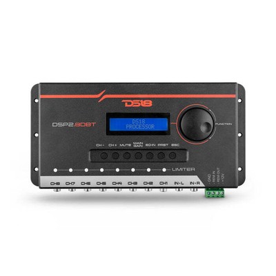 DS18 DSP2.8DBT 2-Channel In and 8-Channel Out Digital Sound Processor LCD Screen
