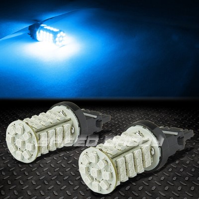 2X 7443 57 SMD 57SMD СИНИЙ 3528 СВЕТОДИОДНЫЙ ИНДИКАТОР ПОВОРОТА / ОБРЫВА/ОСТАНОВКИ 12 В ЛАМПЫ ЗАДНЕГО ФОНАРЯ