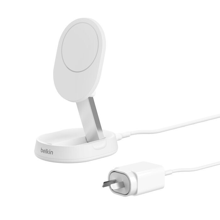 Belkin Pro Convertable Magnetic Wireless Charging Stand + Qi2 15W + USB-C Cable