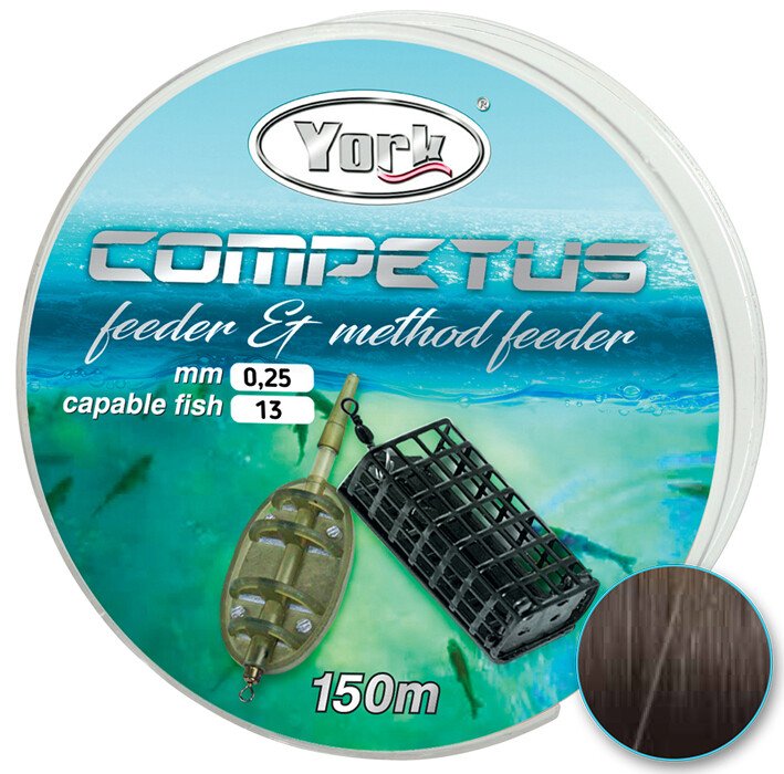 150m Angelschnur York Competus Feeder & Method, Karpfenschnur, Monofile Schnur