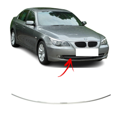 FOR BMW 5 E60 / E61 2007 - 2010 NEW FRONT BUMPER GRILLE TRIM CHROME 51117178096