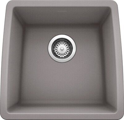 Blanco Silgranit Performa single basin outdoor kitchen or bar sink Metallic Gray